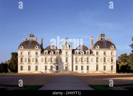 Cheverny, Schloß, Château de Cheverny, Blick von Süden Stockfoto