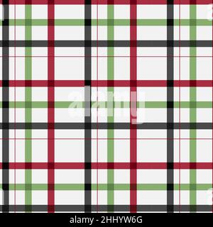 Flache weihnachten Karo Muster Design Vektor-Illustration. Stock Vektor