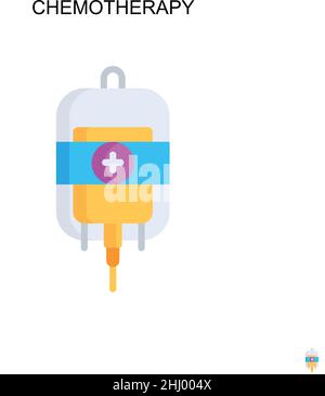 Einfaches Vektor-Symbol für Chemotherapie. Illustration Symbol Design-Vorlage für Web mobile UI-Element. Stock Vektor