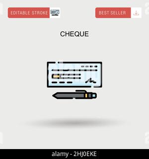 Überprüfen Sie das einfache Vektorsymbol. Stock Vektor