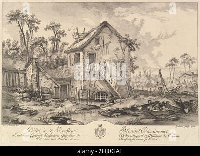 Landschaft 1759 Jean Pierre Louis Laurent Hoüel Französisch. Landschaft 394308 Stockfoto
