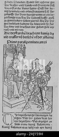 Das ist der Spiegel der Menschen verhalten mit den evangelien und mit epistelen nach der zyt des iars 1479–81 gedruckt von Peter Drach dem Jüngeren. Das ist der Spiegel der Menschen mit den evangelien und mit epistelen nach der zyt des iars 357398 Stockfoto