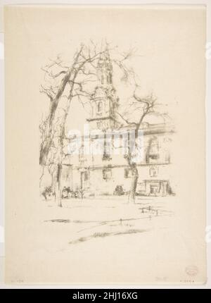 St. Giles-in-the-Fields 1896 James McNeill Whistler Amerikaner. St. Giles-in-the-Fields 372928 Stockfoto