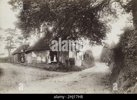 Vintage-Fotografie, Ende 19th, Anfang 20th Jahrhundert, Ansicht von 1907 - die Dorfschmiede, Burbage, Leicestershire Stockfoto