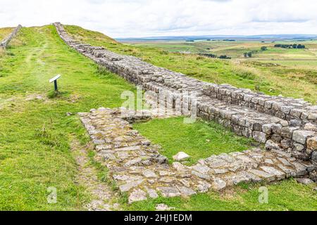 Revolver 41a an der Hadrians Wall at Caw Gap, Shield on the Wall, Northumberland Großbritannien Stockfoto