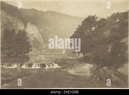 Eingang zu Dove Dale, Derbyshire 1880s, gedruckt 1888 George Bankart Britisch. Eintritt zu Dove Dale, Derbyshire 269184 Stockfoto