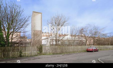 Edinburgh, Schottland, UK - Edinburgh Skulpturenwerkstatt von Sutherland Hussey Harris Architects im Winter Stockfoto