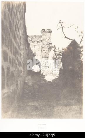 Jérusalem, Via Dolorosa, Reste antique 1854 Auguste Salzmann Französisch. Jérusalem, Via Dolorosa, Reste antique 286979 Stockfoto