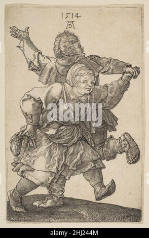 Bauernpaar Tanzt 1514 Albrecht Dürer Deutsch. Bauernpaar Tanzende 391211 Stockfoto