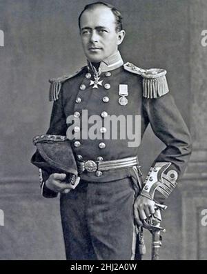 ROBERT FALCON SCOTT (1868-1912) Offizier der Royal Navy und Antarktisforscher im Jahr 1905 Stockfoto