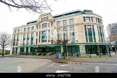 Das Grand Hotel Swansea. Wales, Vereinigtes Königreich - 16. Januar 2022 Stockfoto