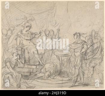 Mucius Scaevola vor König Porsenna 18th Jahrhundert Kreis von François Boucher Französisch. Mucius Scaevola Vor König Porsenna 372844 Stockfoto