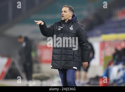 Duisburg, Deutschland. 26th Jan, 2022. firo: 01/26/2022 Fuvuball: Fußball: 3rd Bundesliga, Saison 2021/2022 MSV Duisburg - 1.FC Magdeburg MSV Trainer Hagen Schmidt Credit: dpa/Alamy Live News Stockfoto