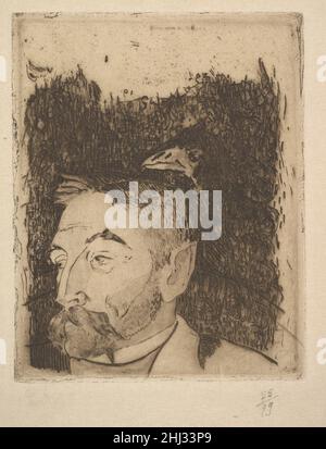 Porträt von Stéphane Mallarmé 1891 Paul Gauguin Französisch. Porträt von Stéphane Mallarmé 337818 Stockfoto