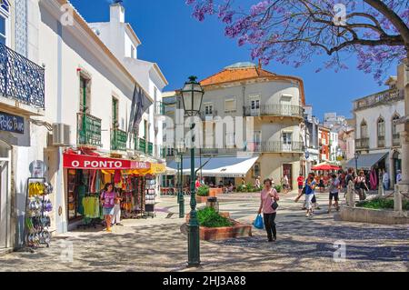 Praca Luis de Camoes, Lagos, Algarve, Portugal Stockfoto