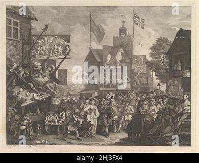 Southwark Fair 1734 William Hogarth Britisch. Southwark Fair 400729 Stockfoto