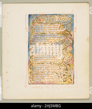 Songs of Innocence und of Experience: A Cradle Song Ca. 1825 William Blake British. Songs of Innocence and of Experience: A Cradle Song 347925 Stockfoto