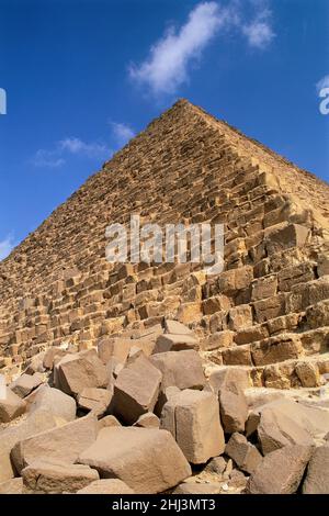Pyramide von Menkaura, Gizeh, Ägypten Stockfoto