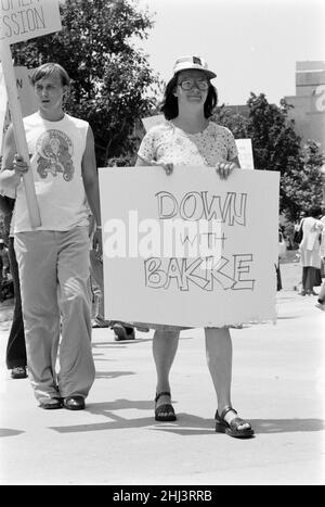 Atlanta, Georgia - Protest gegen die Supreme Courts Bakke Entscheidung - 1978 Stockfoto