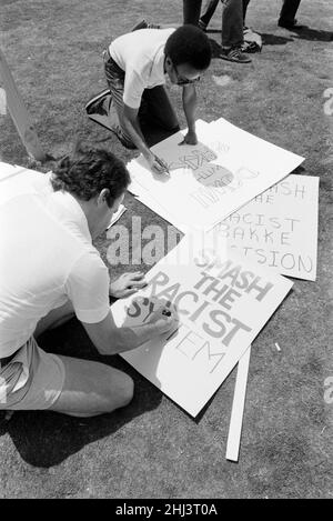 Atlanta, Georgia - Protest gegen die Supreme Courts Bakke Entscheidung - 1978 Stockfoto