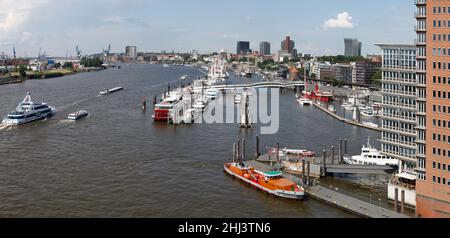 Hafen in Hamburg, Deutschland Stockfoto