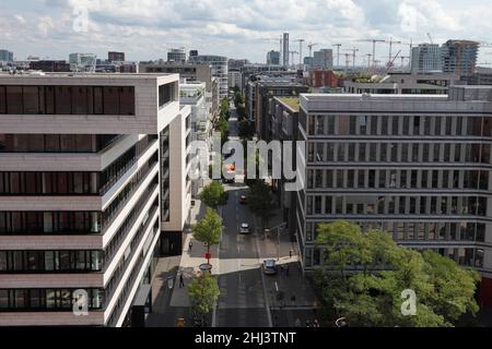 Quarter am Kaiserkai in der Hafenstadt in Hamburg, Deutschland Stockfoto