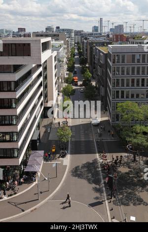 Quarter am Kaiserkai in der Hafenstadt in Hamburg, Deutschland Stockfoto