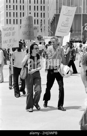 Atlanta, Georgia - Protest gegen die Supreme Courts Bakke Entscheidung - 1978 Stockfoto