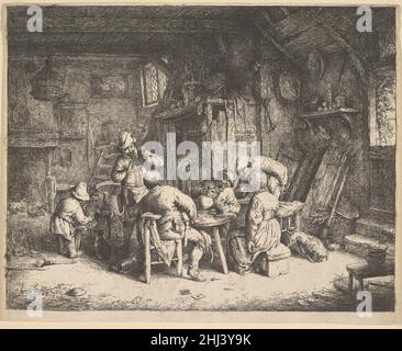 The Taste 1610–85 Adriaen van Ostade Niederländisch. Der Geschmack 396341 Stockfoto