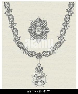 Stern und Kette mit Großkreuz Militär-Max-Joseph-Orden Bayern. Stockfoto