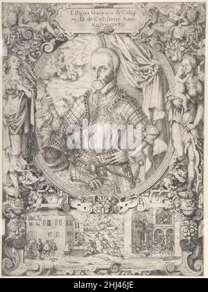 Gaspard de Coligny, Admiral von Frankreich 1550–91 Jost Amman Swiss. Gaspard de Coligny, Admiral von Frankreich 390716 Stockfoto