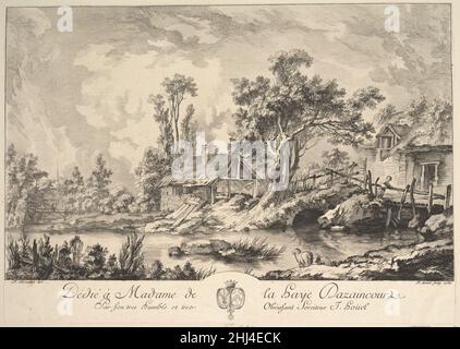 Landschaft 1759 Jean Pierre Louis Laurent Hoüel Französisch. Landschaft 394323 Stockfoto