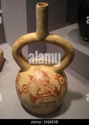 Rührschnabel, Nordküste Perus, Moche-Kultur, 100-500 n. Chr., Keramik, Stockfoto