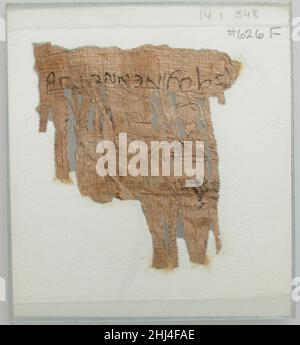 Papyrus Fragment eines Briefes ca. 600 Koptisch. Papyrus Fragment eines Briefes 479341 Stockfoto