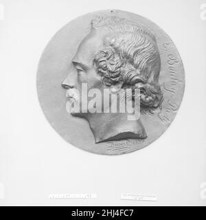 Evariste Boulay-Paty (1804–1864), französischer Dichter 1847 Pierre Jean David d'Angers Französisch Pierre-Jean David d'Angers war der produktivste und einer der bedeutendsten französischen Bildhauer der ersten Hälfte des 19. Jahrhunderts. Während seiner fast fünfzigjährigen Karriere (1819–1856) blieb David seiner Überzeugung treu, dass skulpturale Denkmäler, die den Leistungen großer Männer und Frauen gewidmet sind, die Größe eines Volkes am dauerhaftesten und lebhaftesten zum Ausdruck bringen. Er suchte kontinuierlich Aufträge für Denkmäler, die historische und zeitgenössische Persönlichkeiten darstellen, die er bewunderte, um ihre Fortsetzung zu begehen Stockfoto
