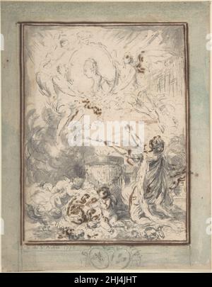 Allegorie auf die Ehe der Dauphin und Marie-Antoinette im Jahr 1770 1770 Gabriel de Saint-Aubin Französisch. Allegorie auf die Ehe der Dauphin und Marie-Antoinette im Jahr 1770 339741 Stockfoto