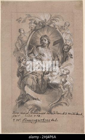 Christus in Herrlichkeit früh bis Mitte des 18th. Jahrhunderts Johann Wolfgang Baumgartner Deutsch. Christus in Herrlichkeit 336941 Stockfoto