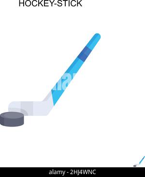 Einfaches Vektorsymbol für Hockey-Stick. Illustration Symbol Design-Vorlage für Web mobile UI-Element. Stock Vektor