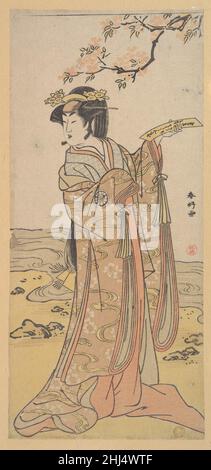 Der dritte Segawa Kikunojo als Frau ca. 1780 Katsukawa Shunkō Japanisch. Der dritte Segawa Kikunojo als Frau 36643 Stockfoto