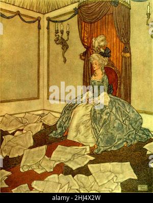Geschichten von Hans Andersen - Edmund Dulac Farbtafel auf Seite 037. Stockfoto