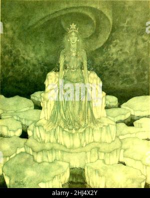 Geschichten von Hans Andersen - Edmund Dulac Farbtafel auf Seite 071. Stockfoto