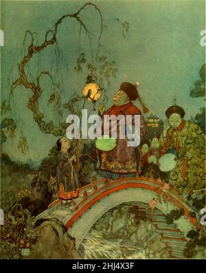 Geschichten von Hans Andersen - Edmund Dulac Farbtafel auf Seite 089. Stockfoto