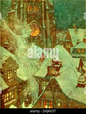 Geschichten von Hans Andersen - Edmund Dulac Farbtafel auf Seite 011. Stockfoto