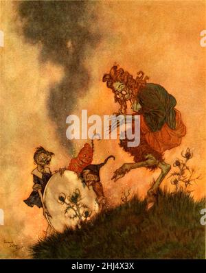 Geschichten von Hans Andersen - Edmund Dulac Farbtafel auf Seite 005. Stockfoto