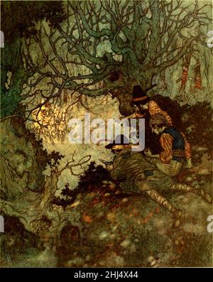 Geschichten von Hans Andersen - Edmund Dulac Farbtafel auf Seite 051. Stockfoto