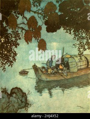Geschichten von Hans Andersen - Edmund Dulac Farbtafel auf Seite 081. Stockfoto