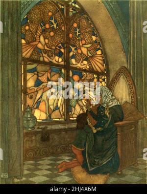 Geschichten von Hans Andersen - Edmund Dulac Farbtafel auf Seite 117. Stockfoto