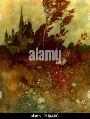 Geschichten von Hans Andersen - Edmund Dulac Farbtafel auf Seite 233. Stockfoto
