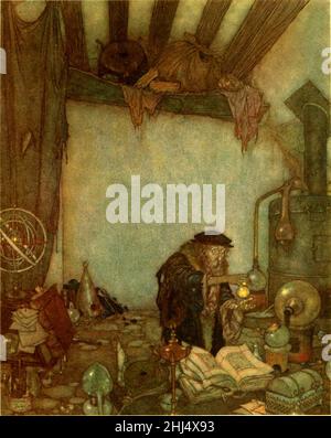Geschichten von Hans Andersen - Edmund Dulac Farbtafel auf Seite 241. Stockfoto