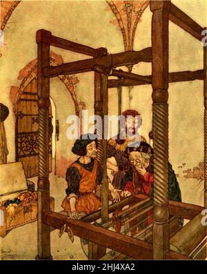 Geschichten von Hans Andersen - Edmund Dulac Farbtafel auf Seite 209. Stockfoto